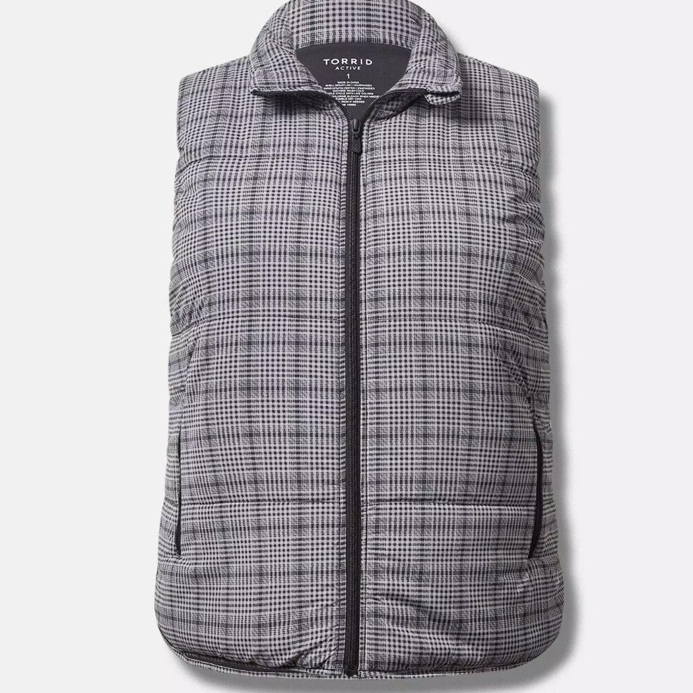 Torrid Matte Stretch Nylon Light-Weight Puffer Active Vest Sz 0